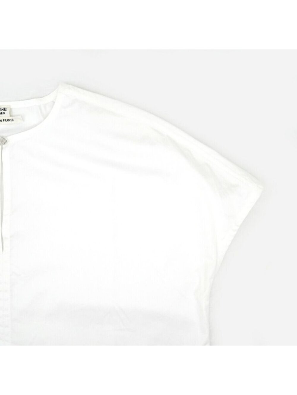 Hermes Meito Blouse White Horse Embro Cotton 34 - Picture 5 of 10